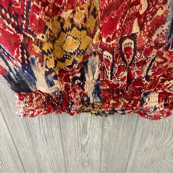 Ecru Print sheer Blouse - Picture 5 of 7